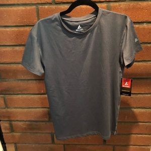 BSN Sports Mens Large Gray Short Sleeve Performance Shirt